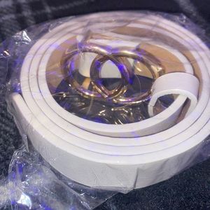 White Simple SHEIN Belt